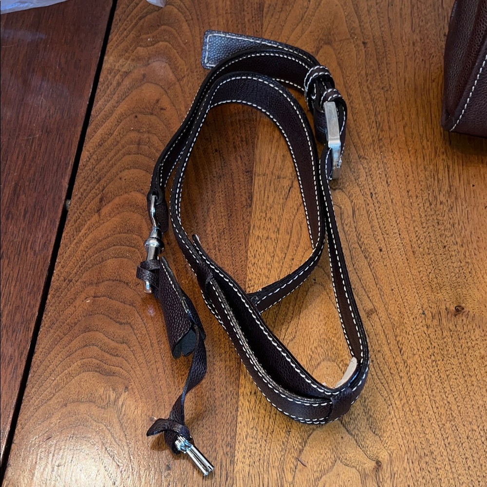 Cole Haan Brown Leather Briefcase - Picture 5 of 10